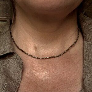 Brass beaded necklace